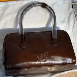 MARGE SHERWOOD Soft Boston Shoulder Bag Mocha Crinkle | Korean Designer